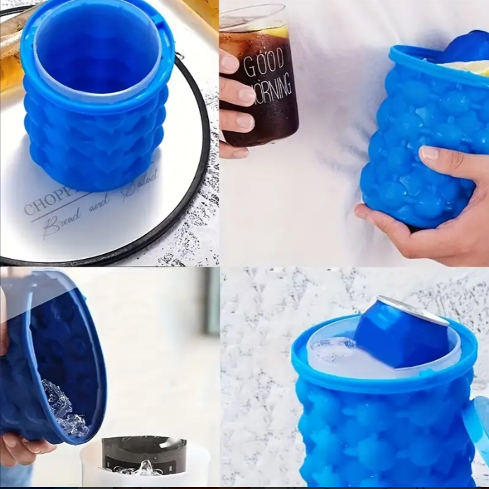 Форма для льоду силіконова Ice Cube Maker Genie Синій - фото 9 Форма для льоду силіконова Ice Cube Maker Genie Синій - фото 9