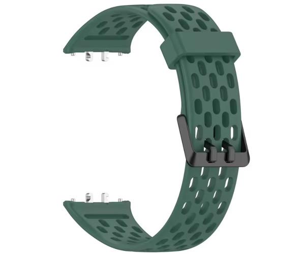 Ремінець силіконовий Air для смарт-годинників Samsung Galaxy Fit 3 Зелений (49624) Ремінець силіконовий Air для смарт-годинників Samsung Galaxy Fit 3 Зелений (49624)