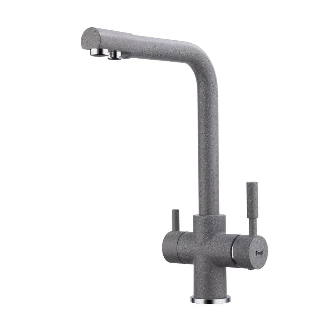Смеситель для кухни Frap F4352-22 на две воды Серый (SE01042389)