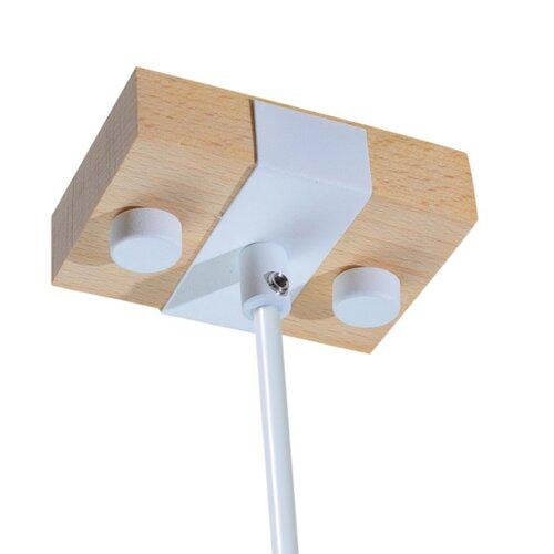 Підвісний світильник ETRON 1-EDR-8001 Scandinavian E27 1x40 Вт Натуральний/Білий (28911) - фото 3 Підвісний світильник ETRON 1-EDR-8001 Scandinavian E27 1x40 Вт Натуральний/Білий (28911) - фото 3