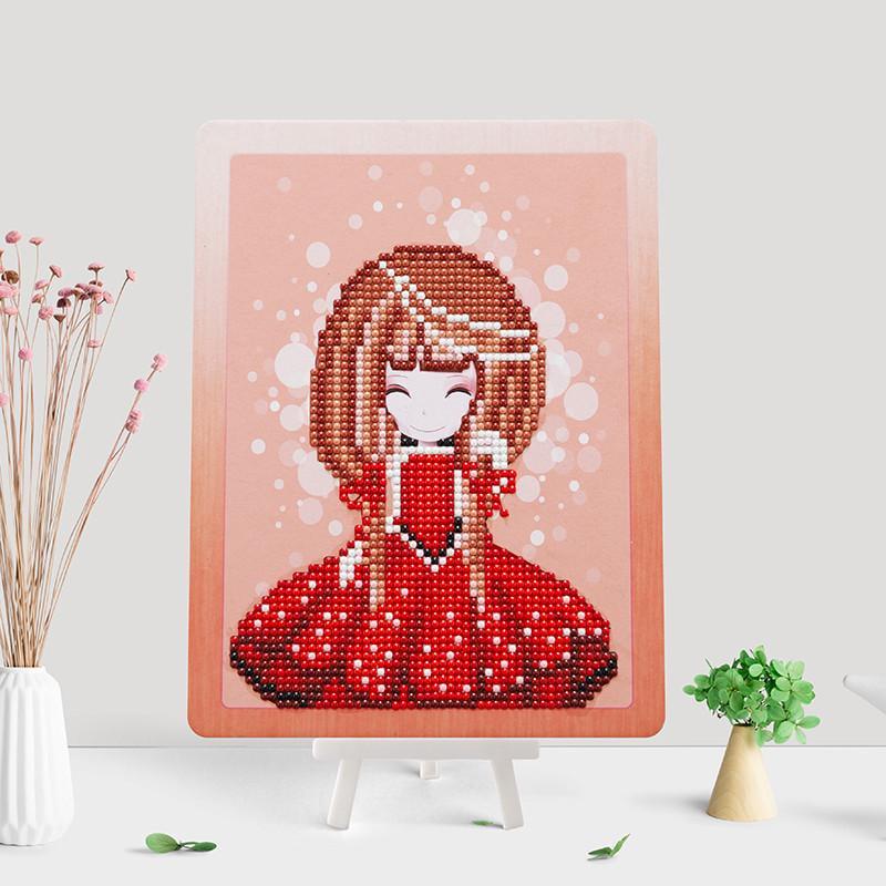 Алмазна мозаїка для дітей ColorArt на підставці Маленька принцеса 40х50 см