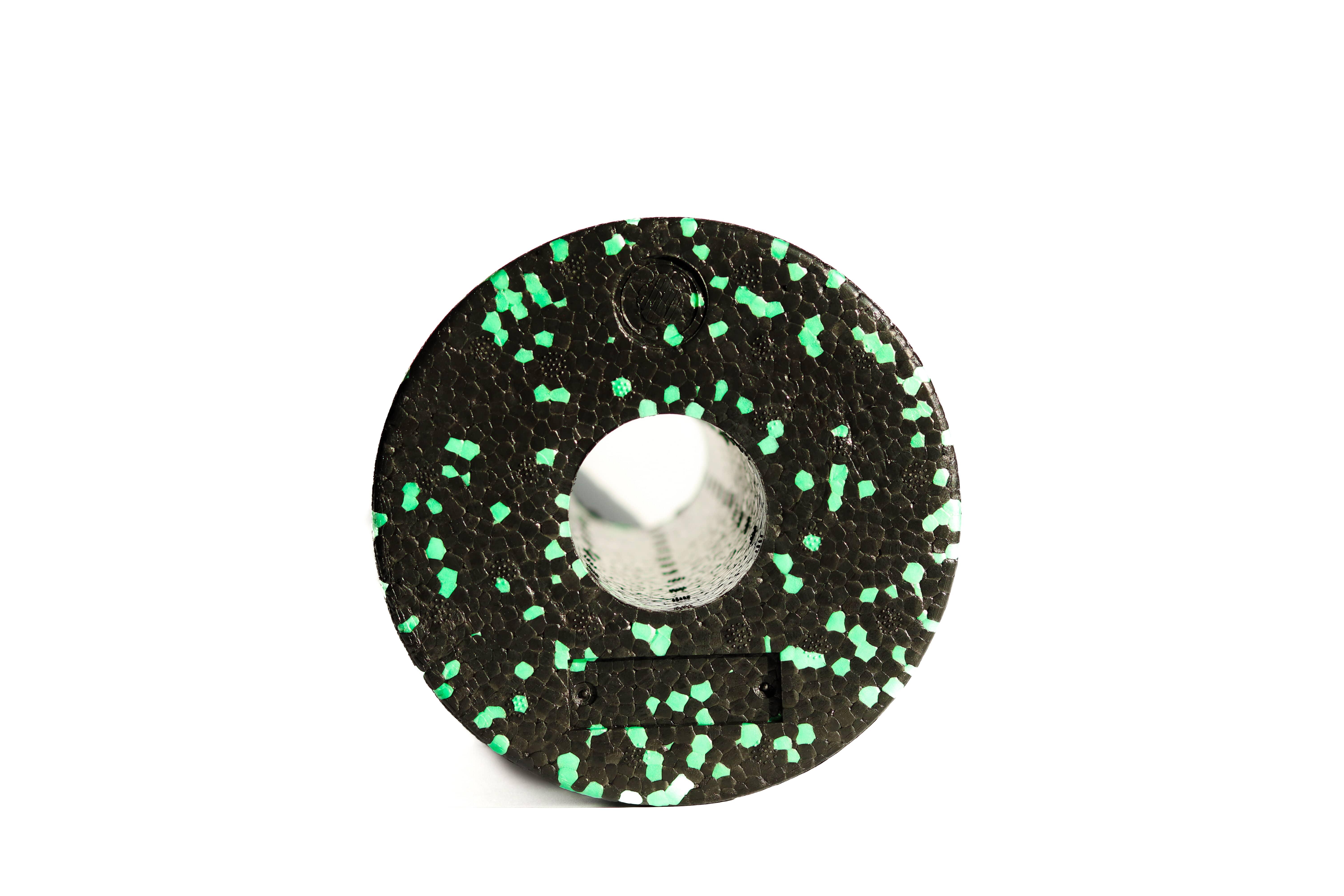 Масажний ролик мфр для спини та тіла RollerUA 30х15 см Black/Green (11351668) - фото 2