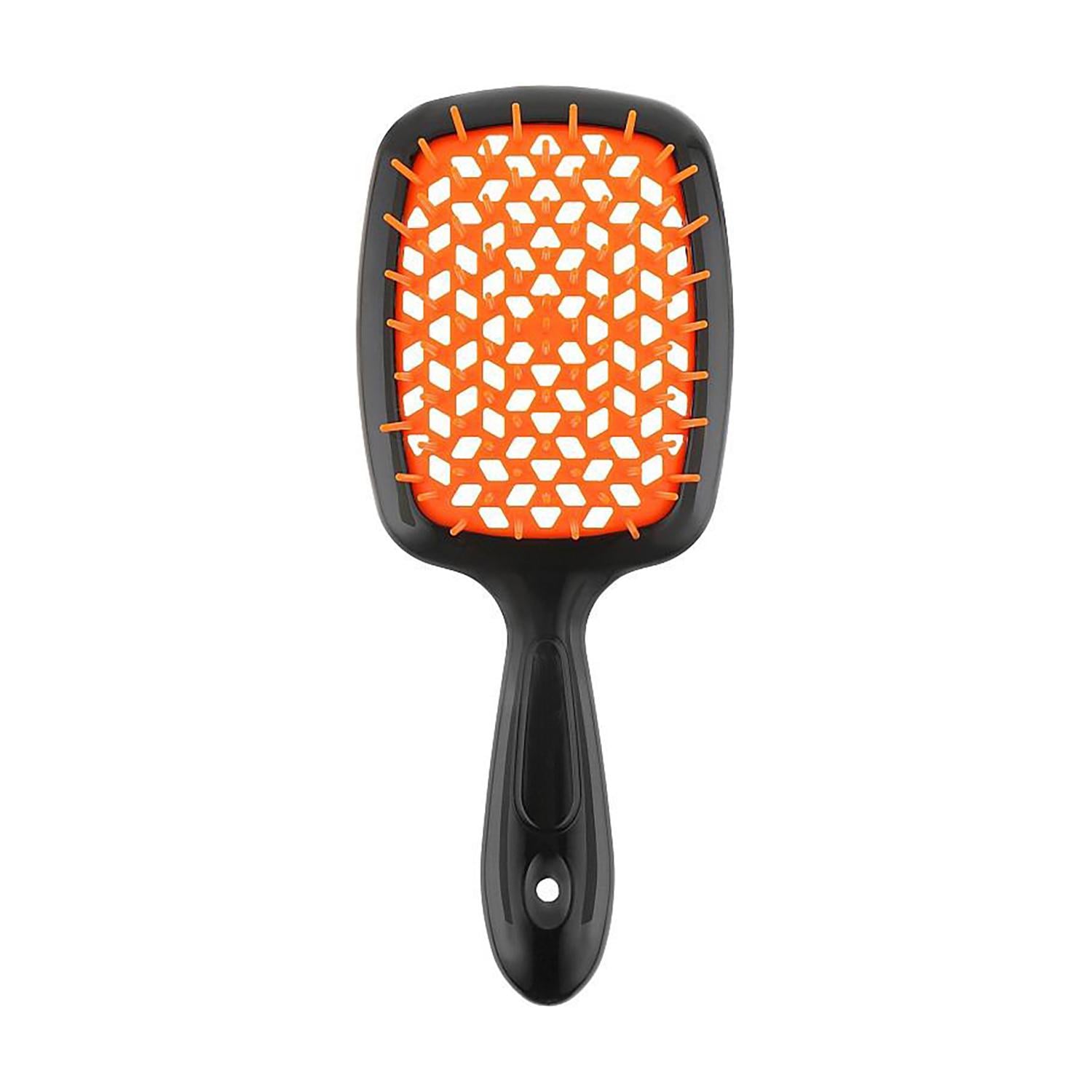Щетка для волос Superbrush Plus Hollow Comb Черно-желтогорячий (24095944)