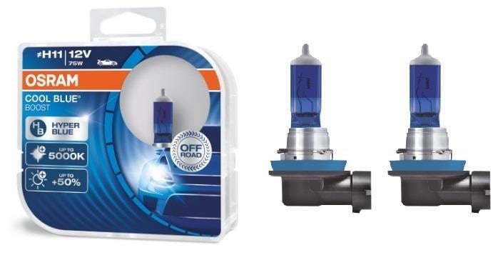 Автолампа H11 Cool Blue Boost 12V 75W PGJ19-2 блистер 2 шт. (62211CBBHCB)