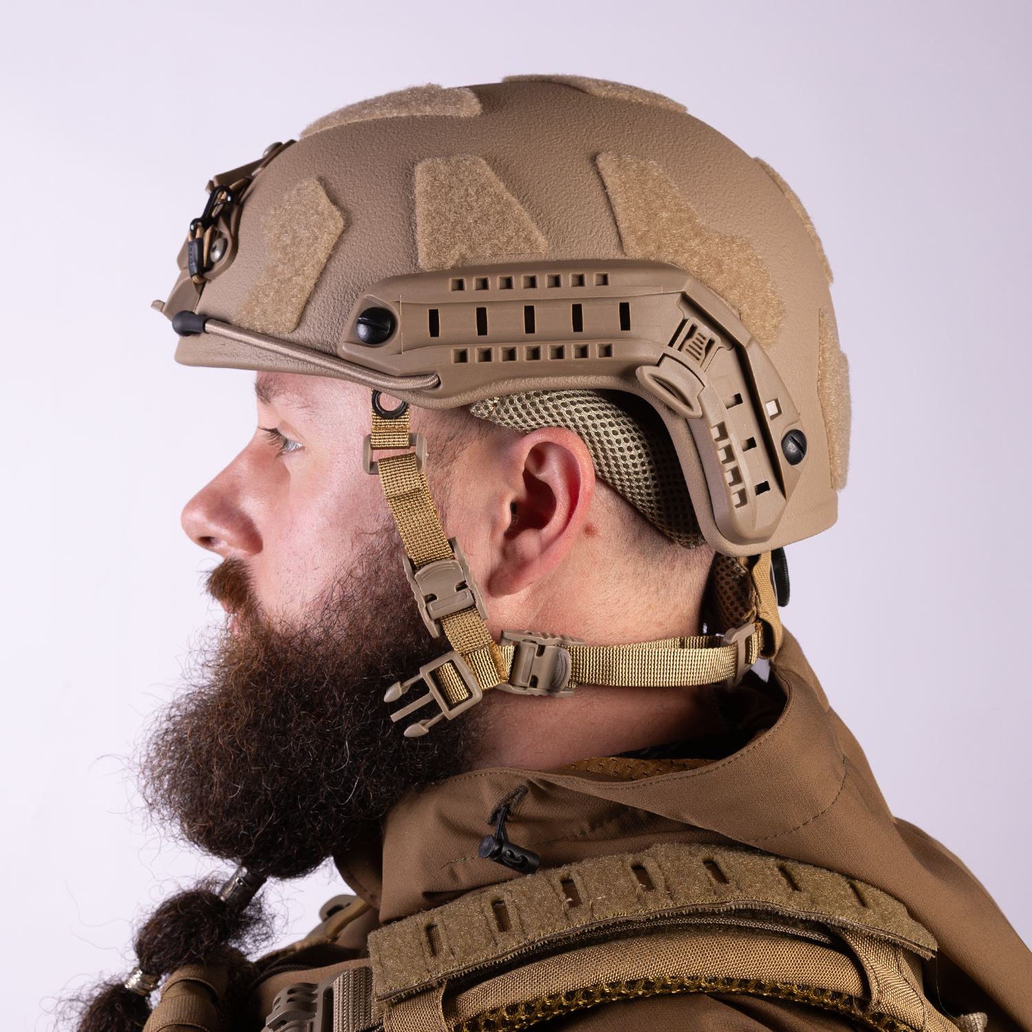 Шолом FAST VELCRO SPECPROM рівень захисту NIJ IIIA L Койот - фото 16 Шолом FAST VELCRO SPECPROM рівень захисту NIJ IIIA L Койот - фото 16