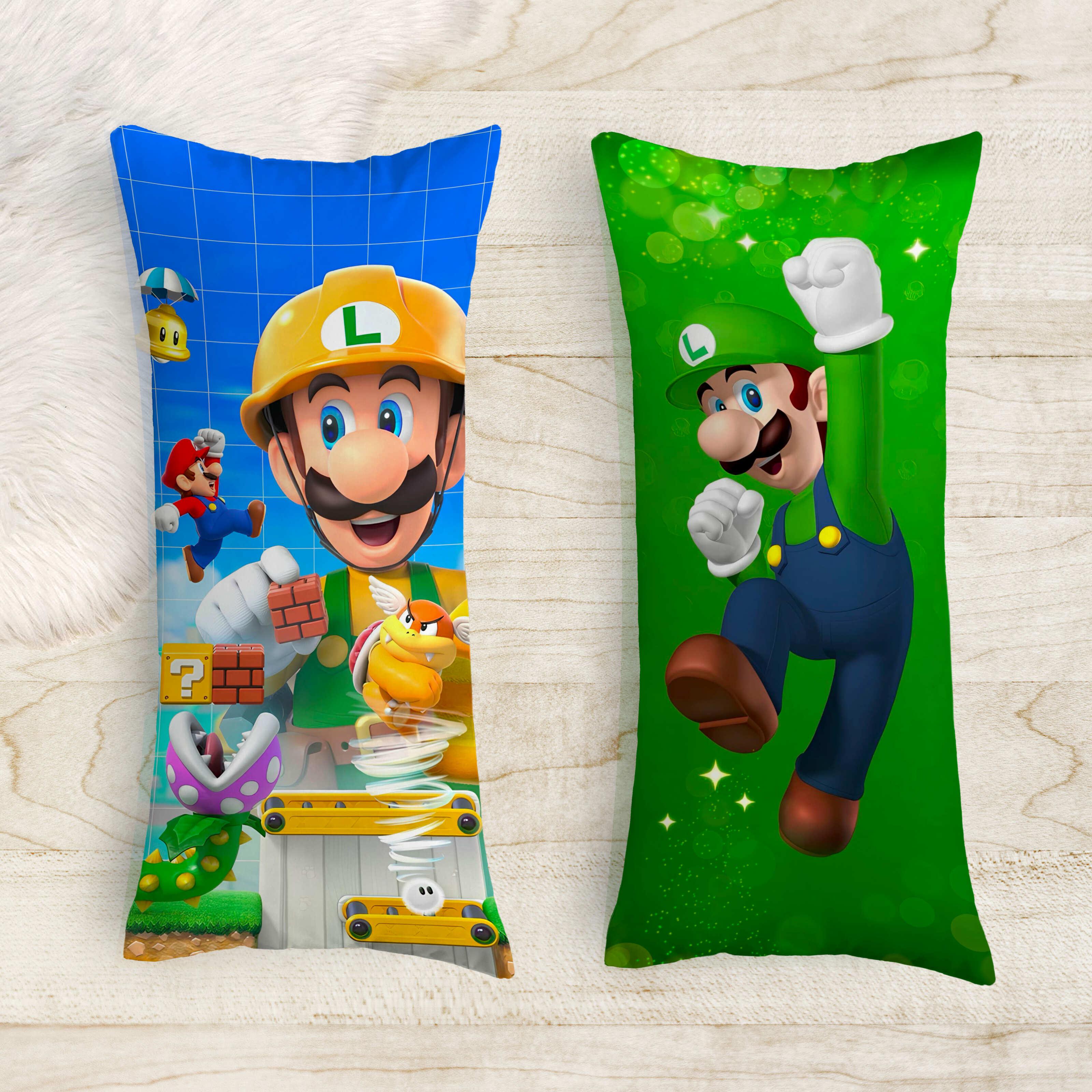 Подушка-обіймашка дакімакура дитяча Компьютерна гра Маріо 40х100 см