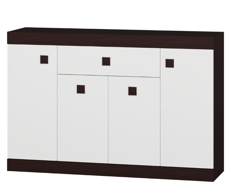 Комод Everest Соната 7 1400х376х931 мм Венге темный/Белый (11240) - фото 1 Комод Everest Соната 7 1400х376х931 мм Венге темный/Белый (11240) - фото 1