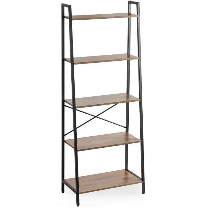 Стелаж лофт для дому Mirpol MEBEL ELITE ERVA 164×64×34 см Горіх/Чорний (ME.ERVA/RU/CZ/REG) Стелаж лофт для дому Mirpol MEBEL ELITE ERVA 164×64×34 см Горіх/Чорний (ME.ERVA/RU/CZ/REG)