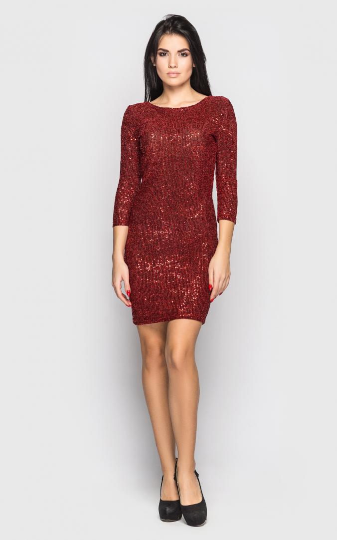 Сукня Cheryl блискуча L Червоний (3857)