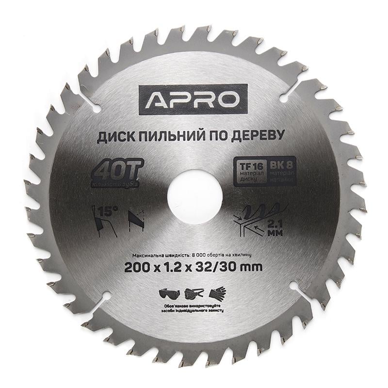 Диск пильный по дереву Apro 200х32/30х40Т (830179)
