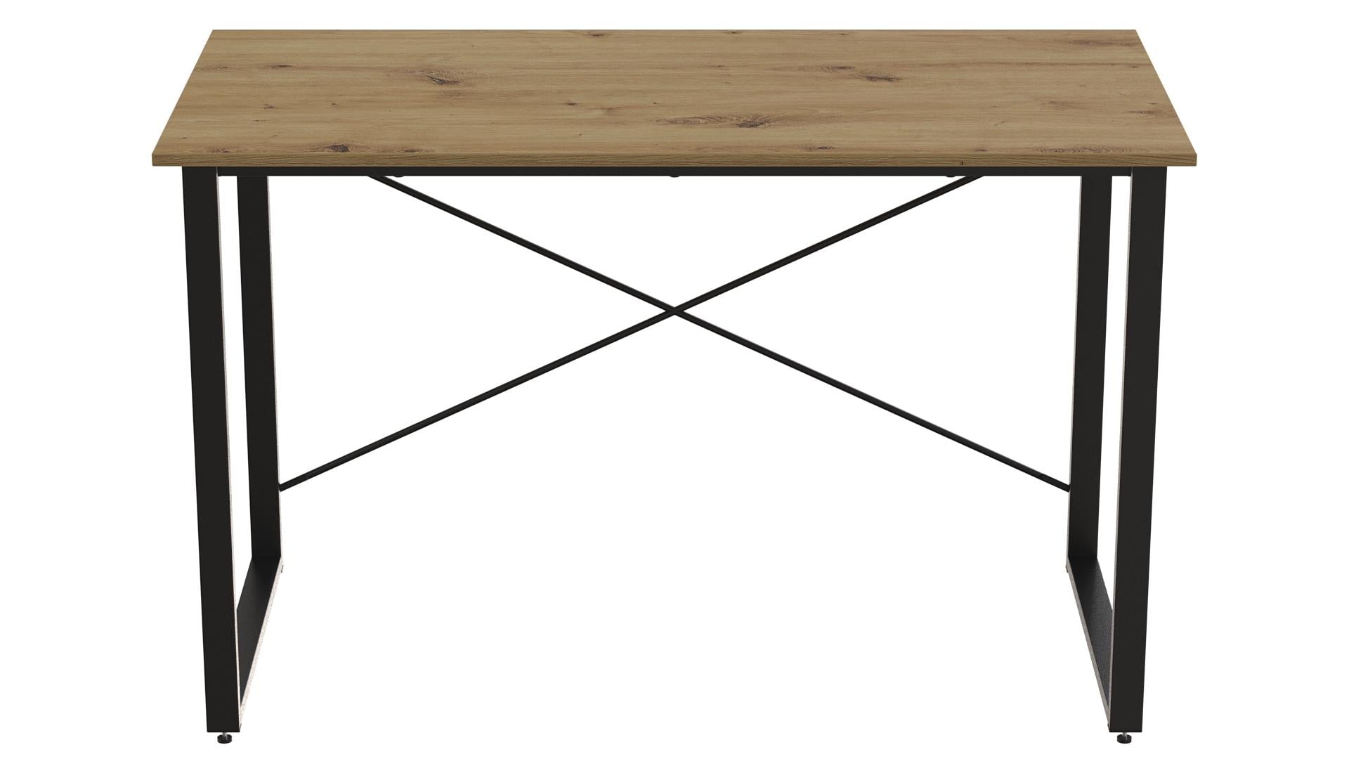 Комп'ютерний стіл Ferrum-decor ДейвДСП 16 мм 75x120x70 см Чорний/Дуб Артизан (FRD-107047)