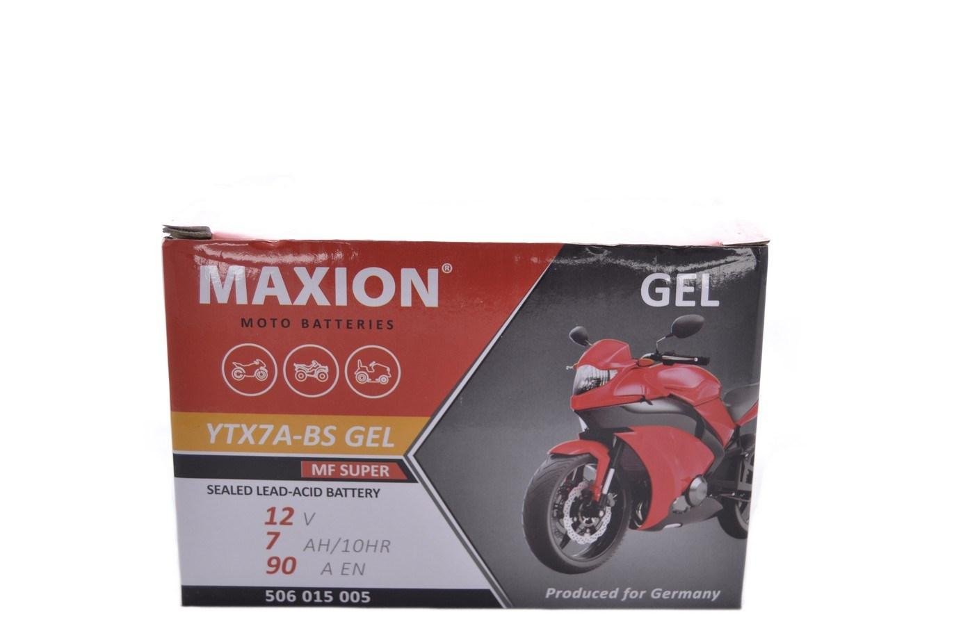 Мото аккумулятор MAXION YTX 7Ah YTX7A-BS (29911) - фото 2
