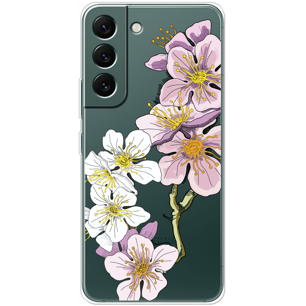 Чохол BoxFace Samsung Galaxy S22 (S901) Cherry Blossom Прозорий силікон (44180-cc4-44180)