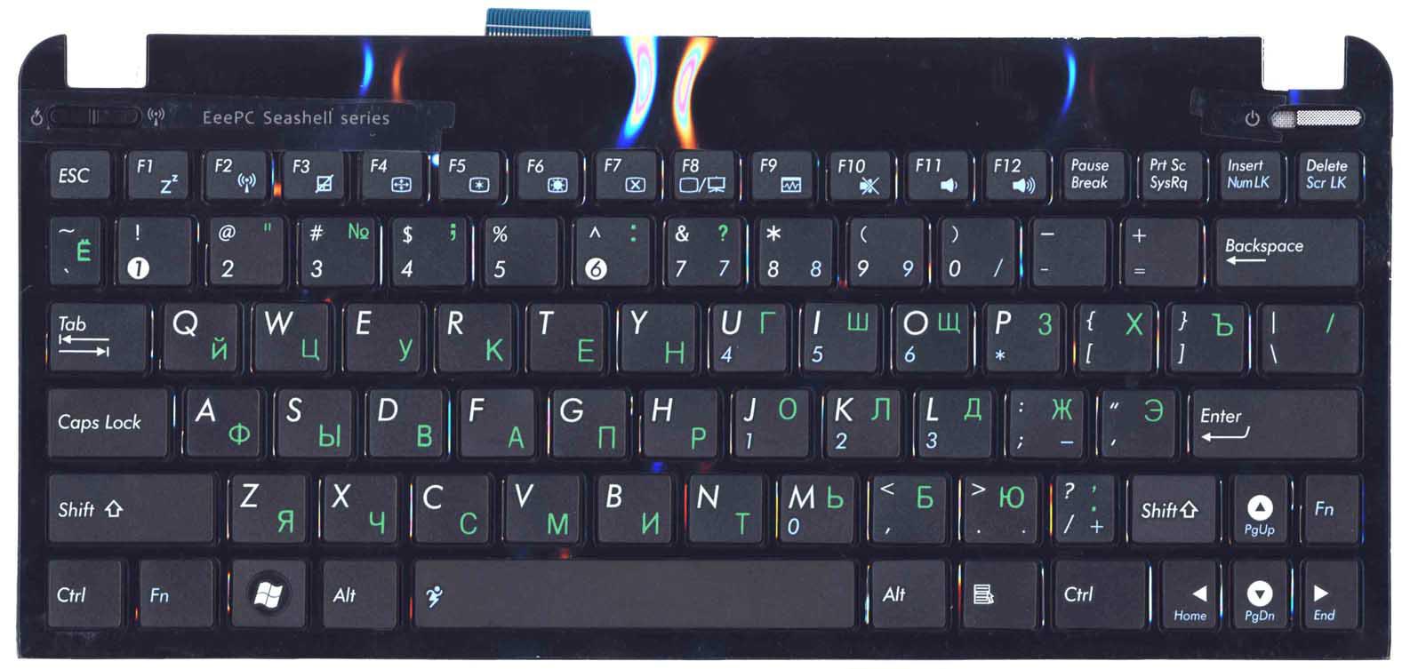 Клавиатура для ноутбука Asus EEE PC 1015 Black Frame Black