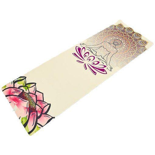 Килимок для йоги FI-7156 Спокій Лотоса Бежевий (56429046)