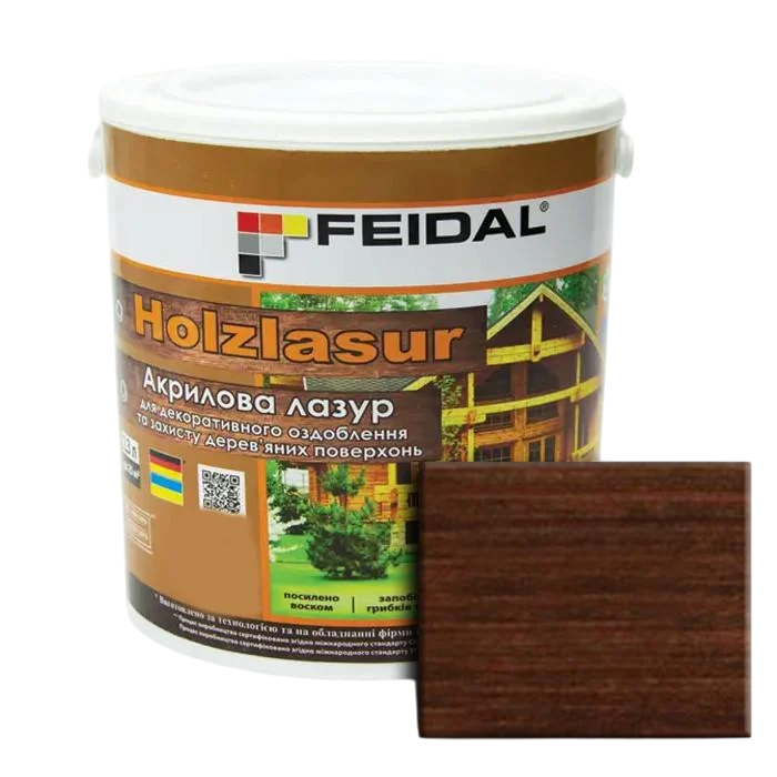 Лазурь акриловая Feidal Holzlasur палисандр 2,3 л (1886455883) - фото 1