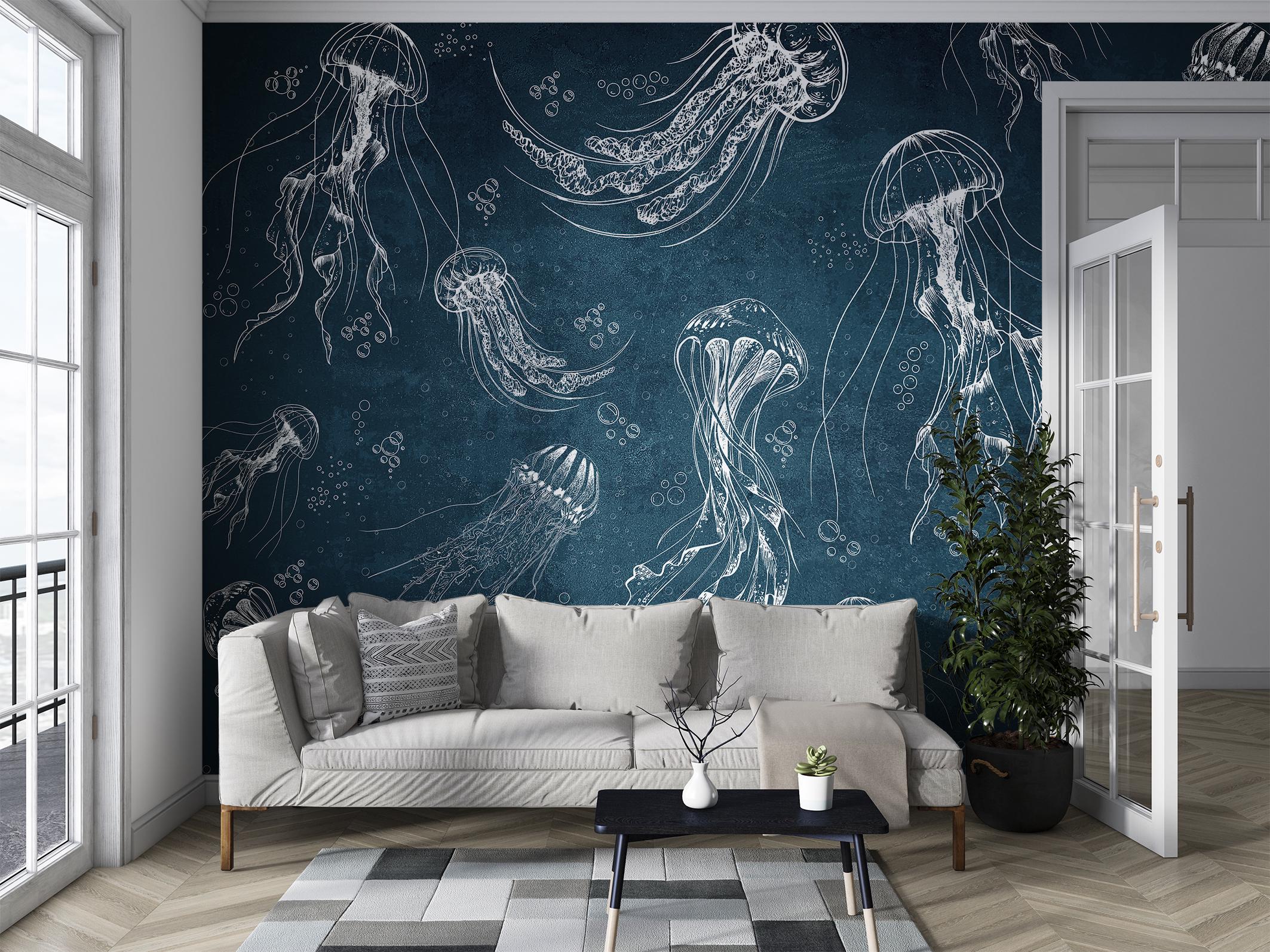 Фотообои флизелиновые Upstream Нарисованные медузы 180х120 см (S5NTR-110/2) - фото 6 Фотообои флизелиновые Upstream Нарисованные медузы 180х120 см (S5NTR-110/2) - фото 6