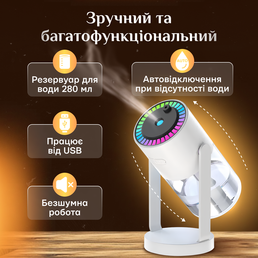 Увлажнитель воздуха детский звездное небо для дома и машины 3в1 (01_K05020213440) - фото 3