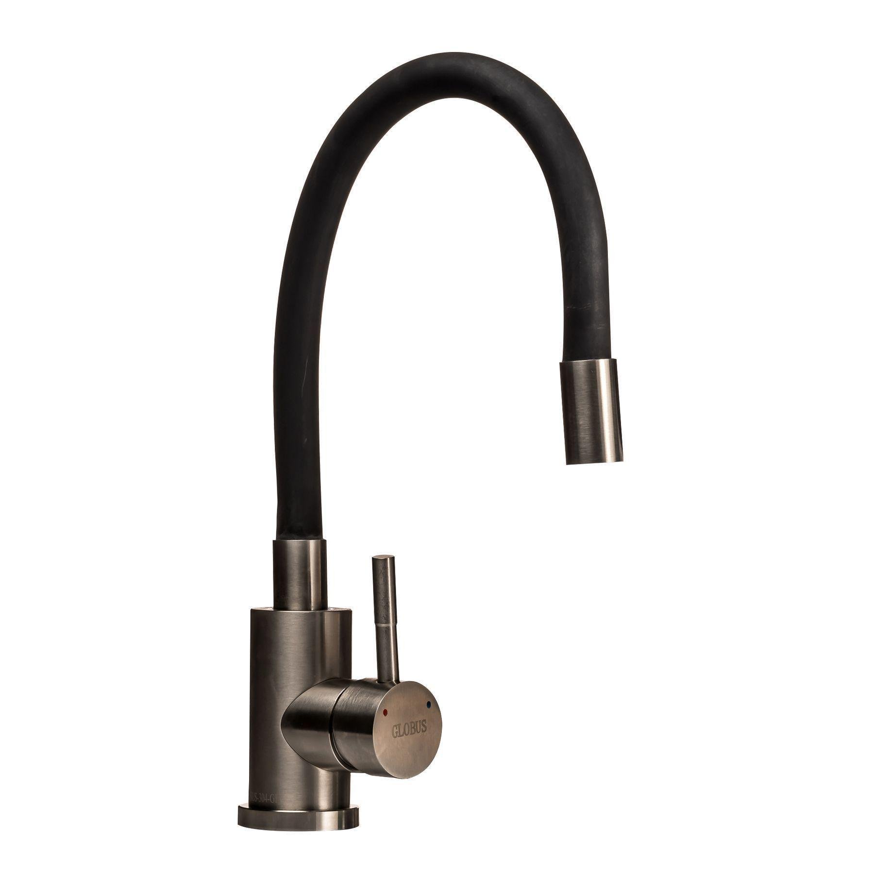 Кран на кухню Globus Lux Нержавеющая сталь/Черный (17525) Кран на кухню Globus Lux Нержавеющая сталь/Черный (17525)