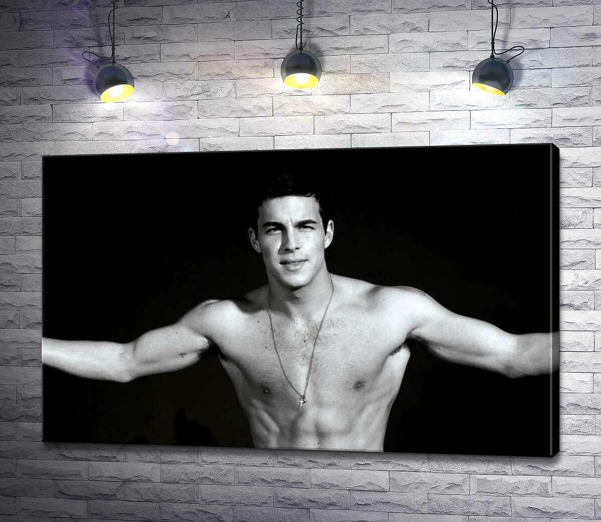 ᐉ Картина ArtPoster Брутальный Марио Касас (Mario Casas) с обнаженным  торсом 100x63 см Модуль №1 (000264)