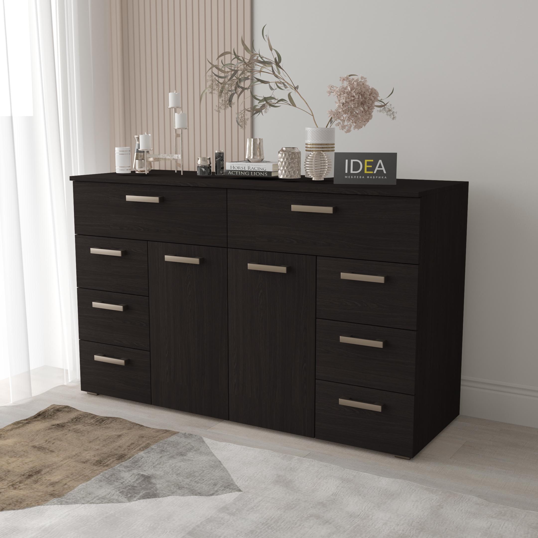 Комод Idea ТКБ-381.1 на 8 шухляд з дверима Венге темний (26718261)