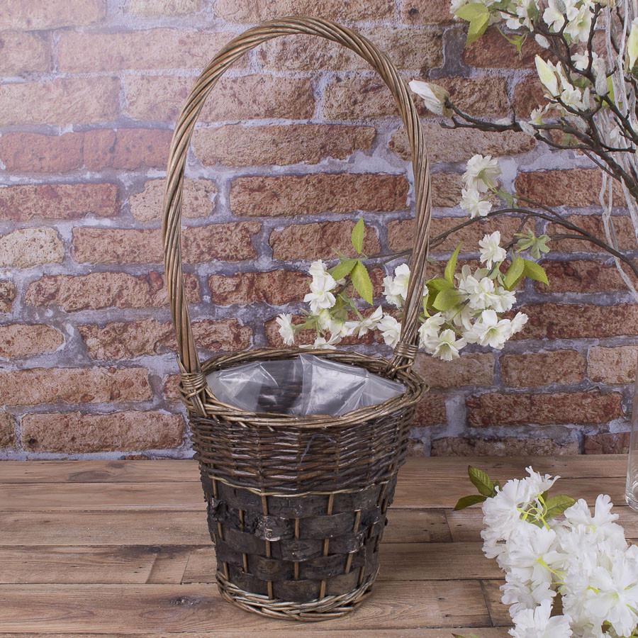 Корзина с длинной ручкой Коричневый (3749)