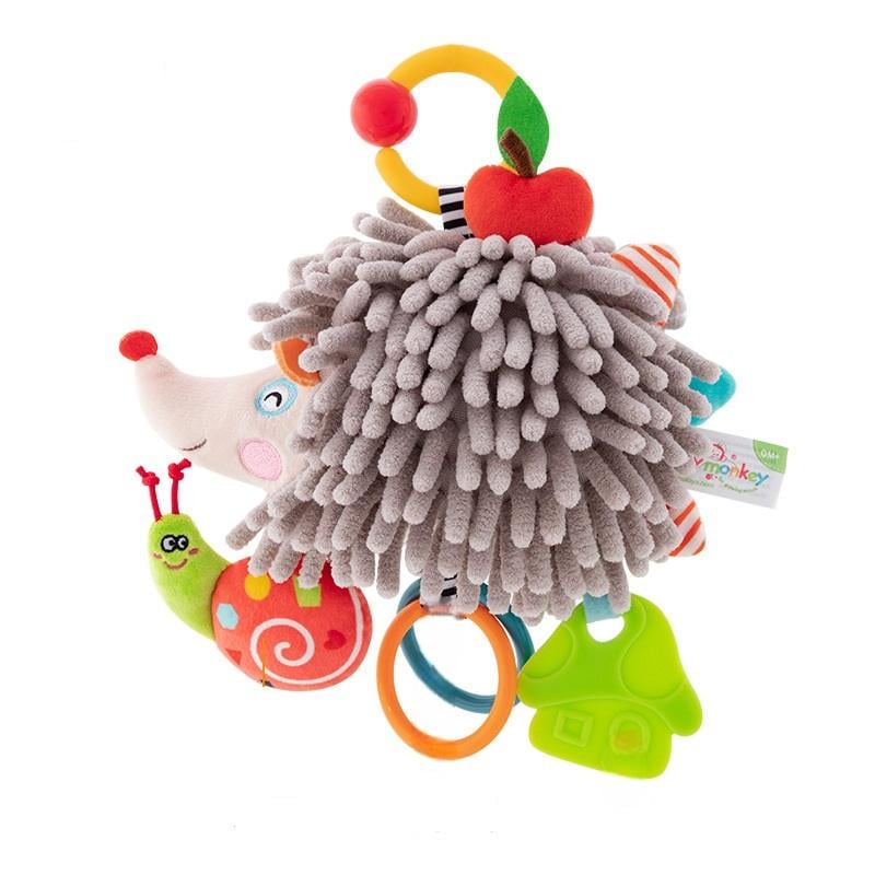 Игрушка-подвеска для коляски Happy Monkey Ежик Серый (9807) Игрушка-подвеска для коляски Happy Monkey Ежик Серый (9807)