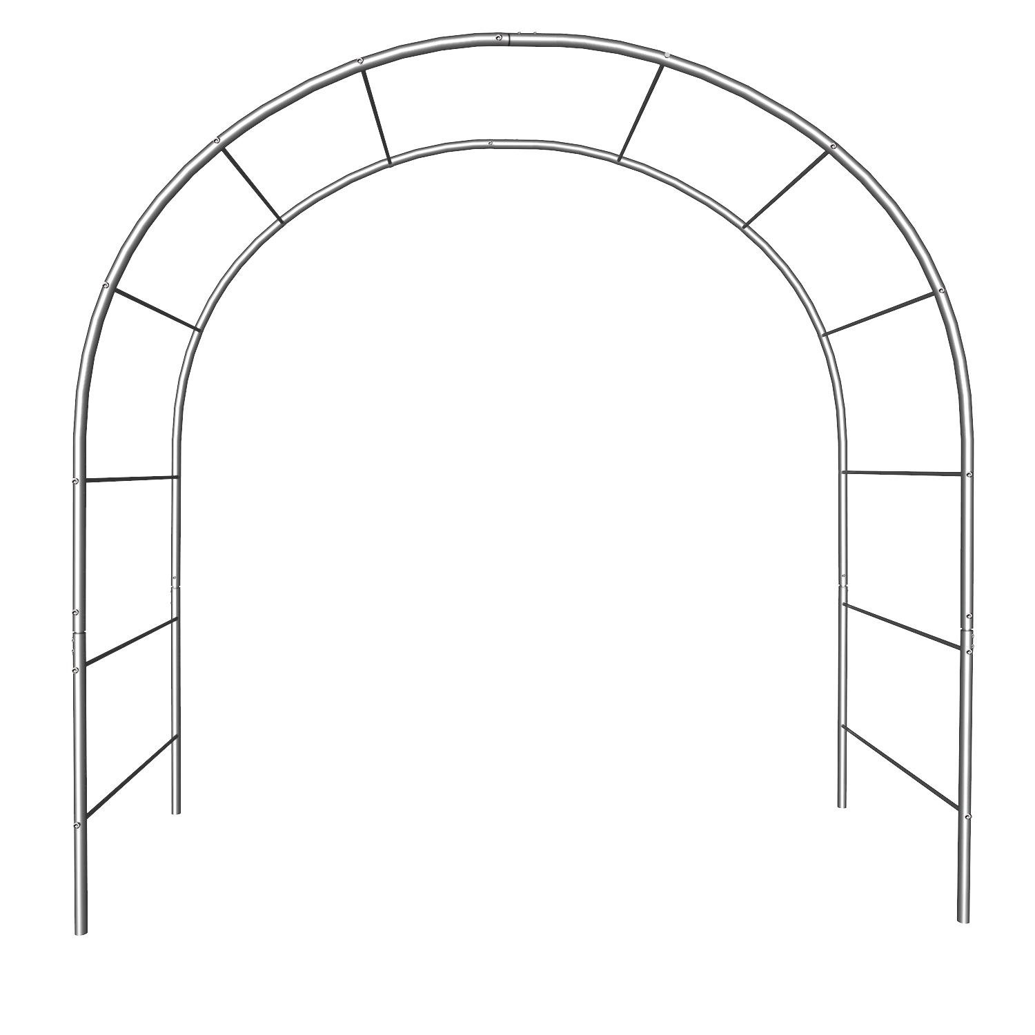 Опора для рослин арка садова 2700х2000х500 мм d 24 мм/d 12 мм (АС-D24/D12-2700*2000*500) - фото 1