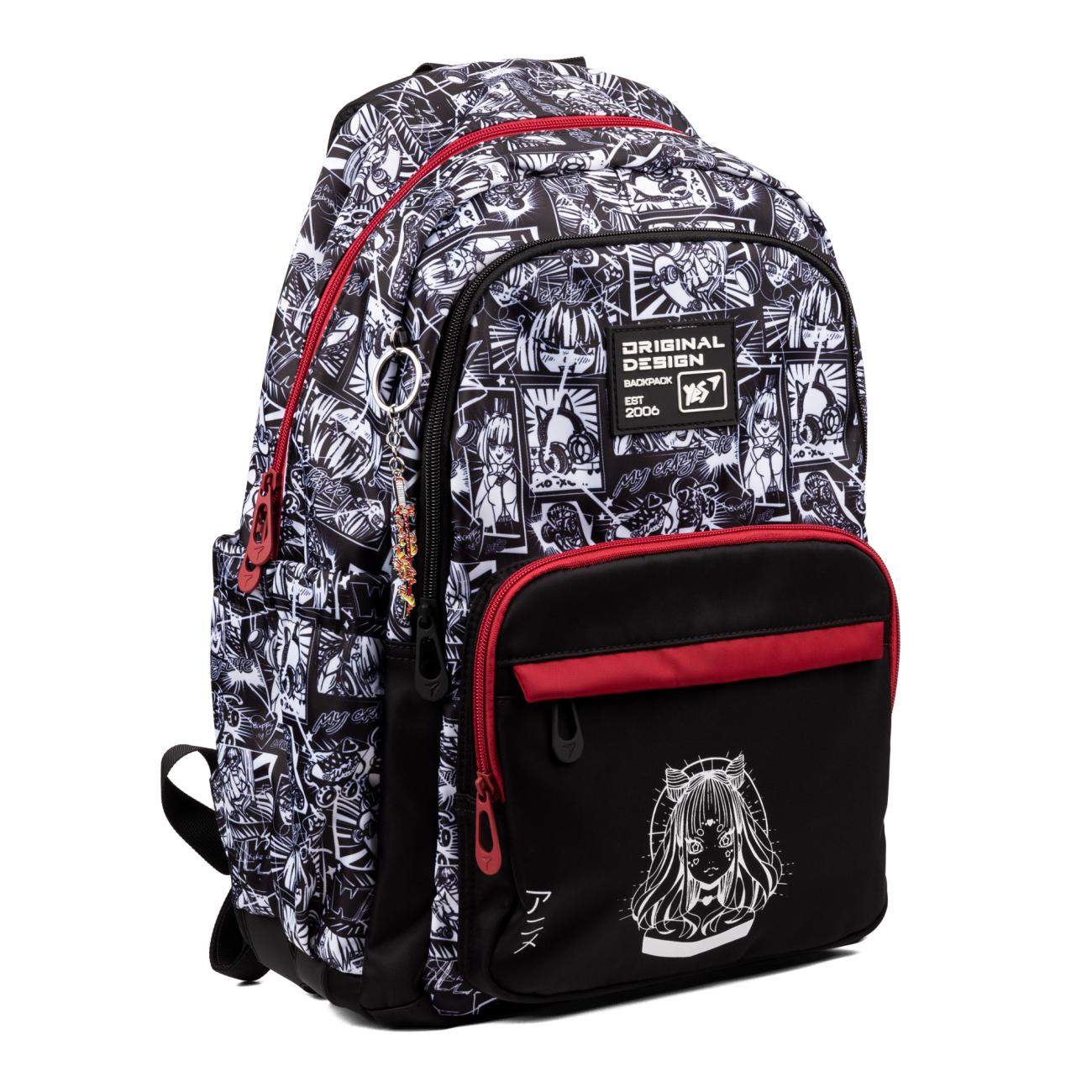 Школьный рюкзак YES Anime TS-47 с ортопедической спинкой