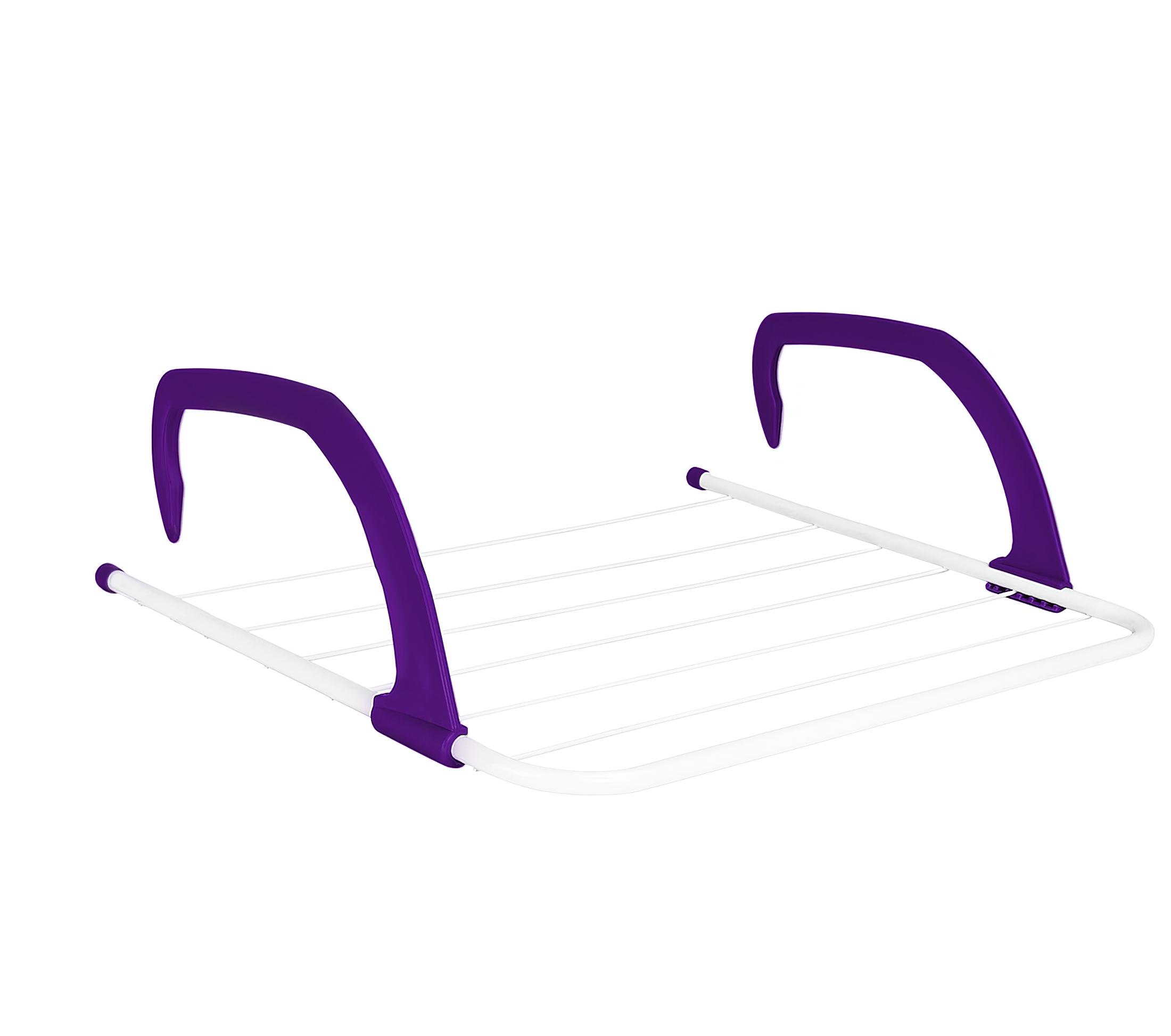 Навесная сушилка Fold Clothes Shelf TL00143-XXL 68х40 см Фиолетовый (1008794-Violet)