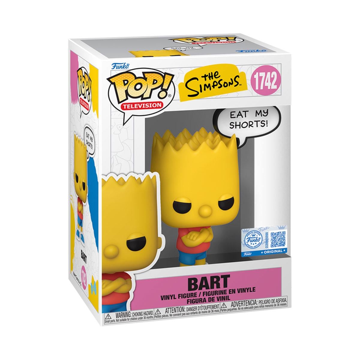 Детская игровая фигурка Funko POP The Simpsons Bart коллекционная мульт-герой Желтый (87246) Детская игровая фигурка Funko POP The Simpsons Bart коллекционная мульт-герой Желтый (87246)