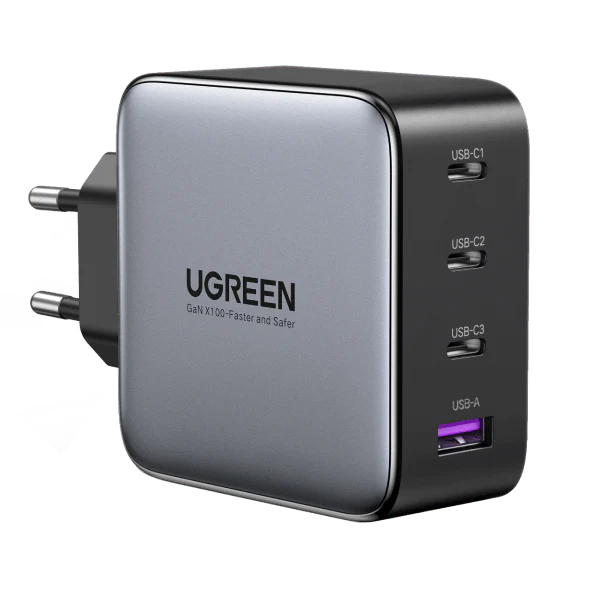 Зарядное устройство для телефонов UGREEN X562 100W Nexode 4-Port Type C Charger Grey (22298)