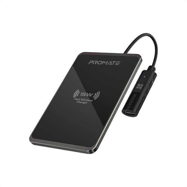 Бездротовий зарядний пристрій Promate AuraCard-15W Black