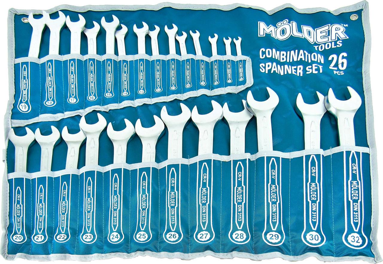 Набор ключей рожково-накидных Molder Tools 26 шт. 6-32 мм (MT58126)