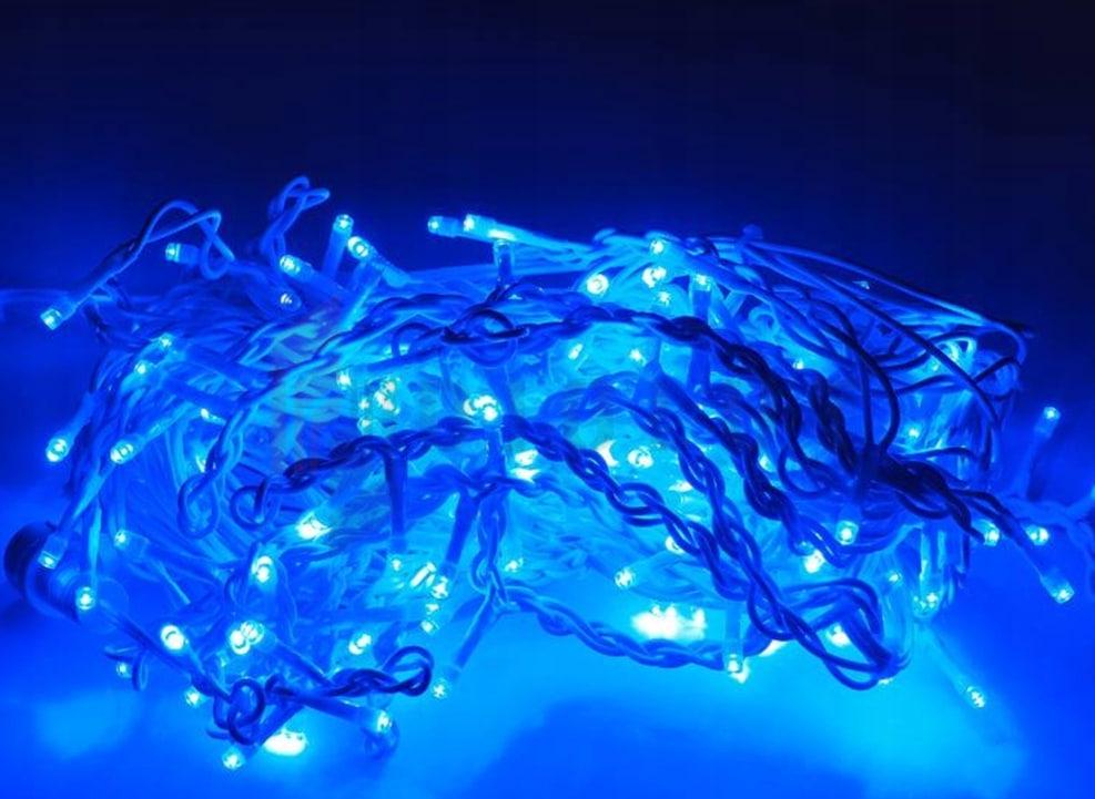 Гирлянда-бахрома ICICLE light шестигранная 120LED 3 м Черный/Синий (000112563)