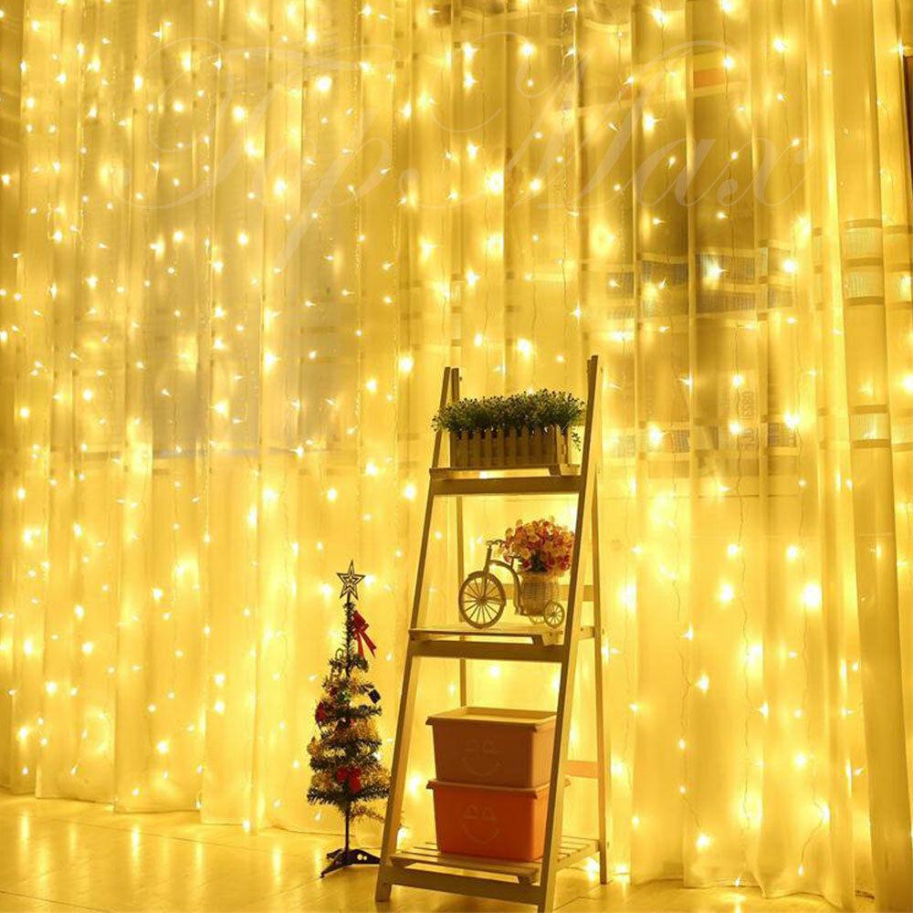 Гірлянда світлодіодна штора 320 лампочок 300х200 см 220V Тепло-білий (1472780880) - фото 7