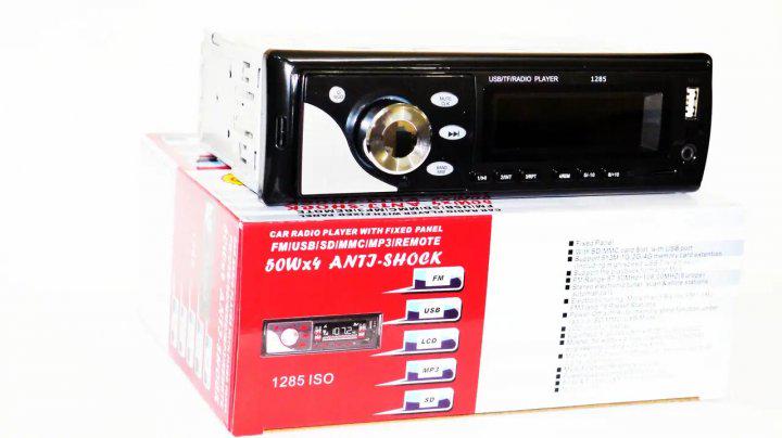 Автомагнітола PIONEER 1285 з AUX 4х50W Чорний (15468180) - фото 6