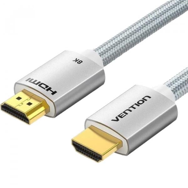 Кабель передачі даних Vention HDMI MM v2.1 1,5 м Сріблястий (604940)