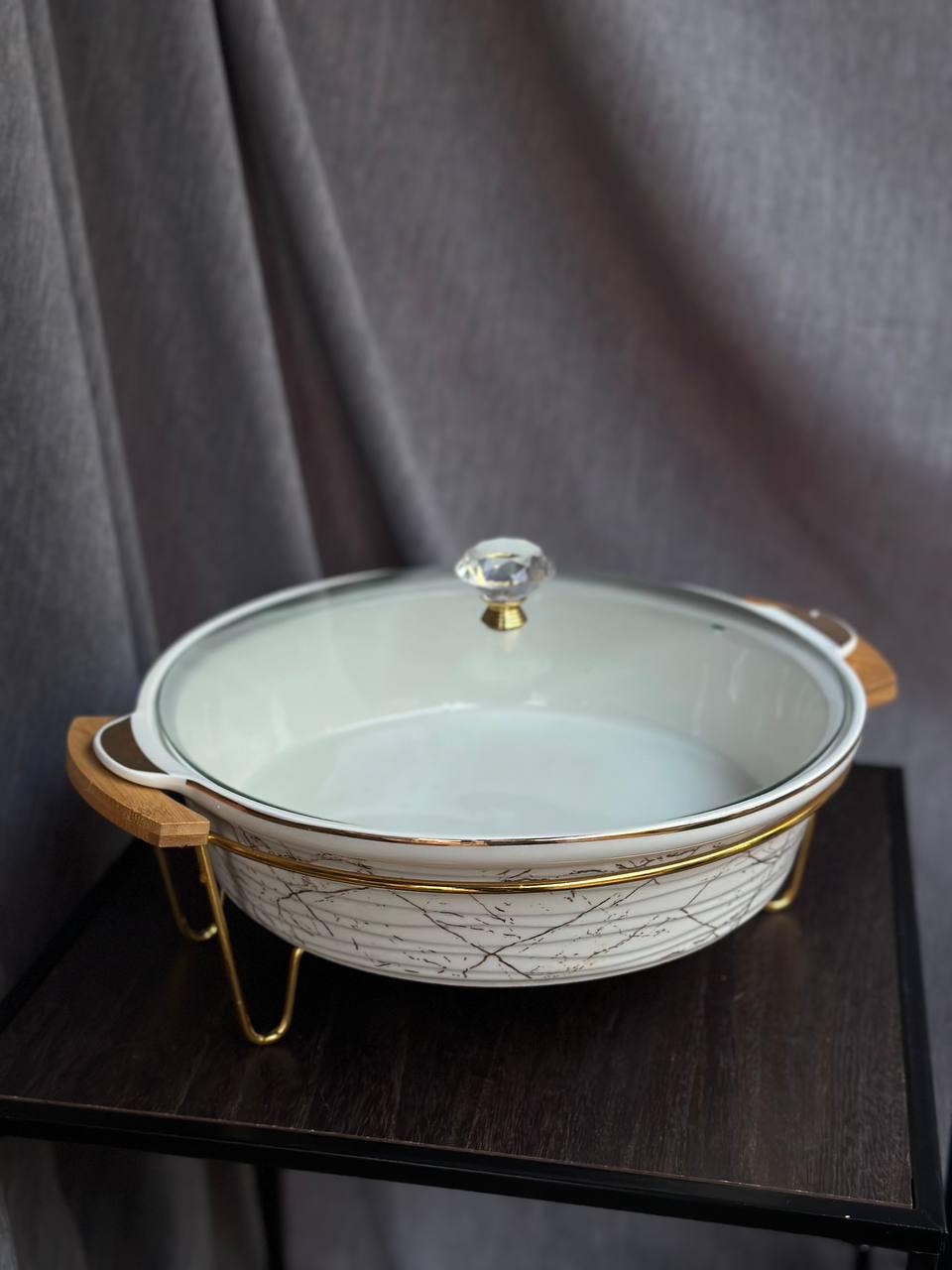 Мармит YiWu керамика 4,2 л Белый (23779371)