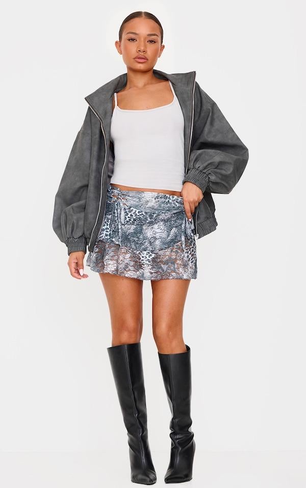 Юбка Pretty Little Thing CNL0634 L Зеленый