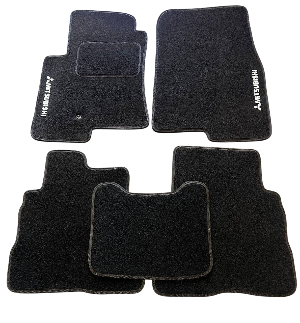 Коврики в салон ворсовые для Mitsubishi Pajero 1991-1999 5 шт. Черный (27326850)