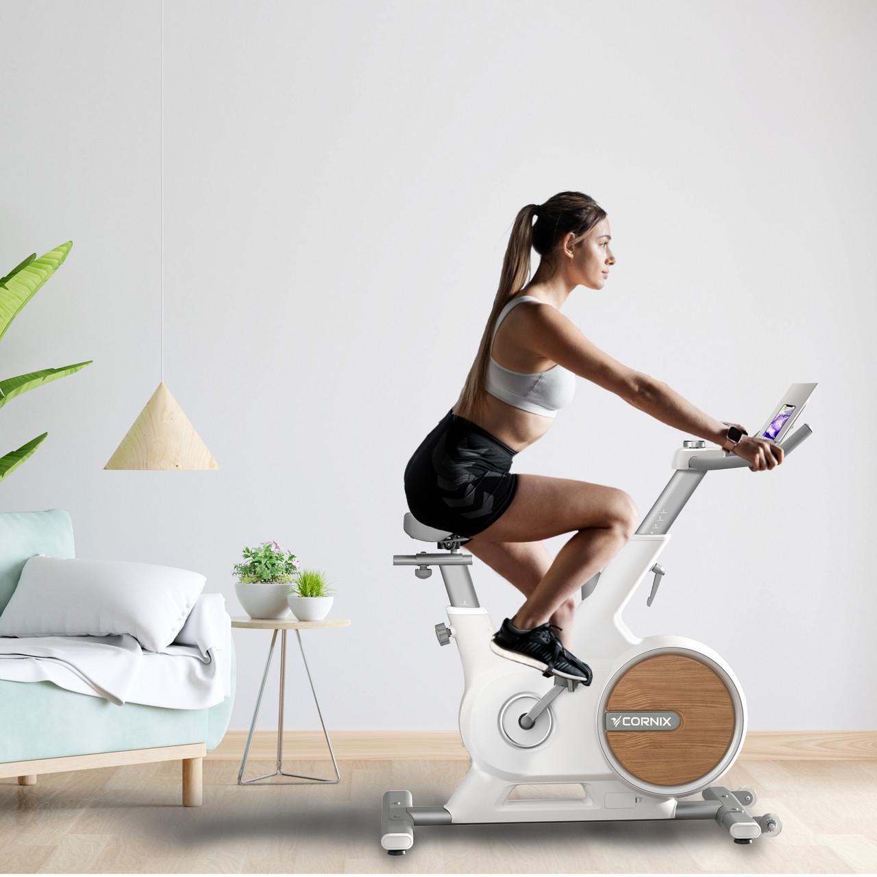 Велотренажер спиннинговый Cornix Eliza White/Grey (2671077771) - фото 9