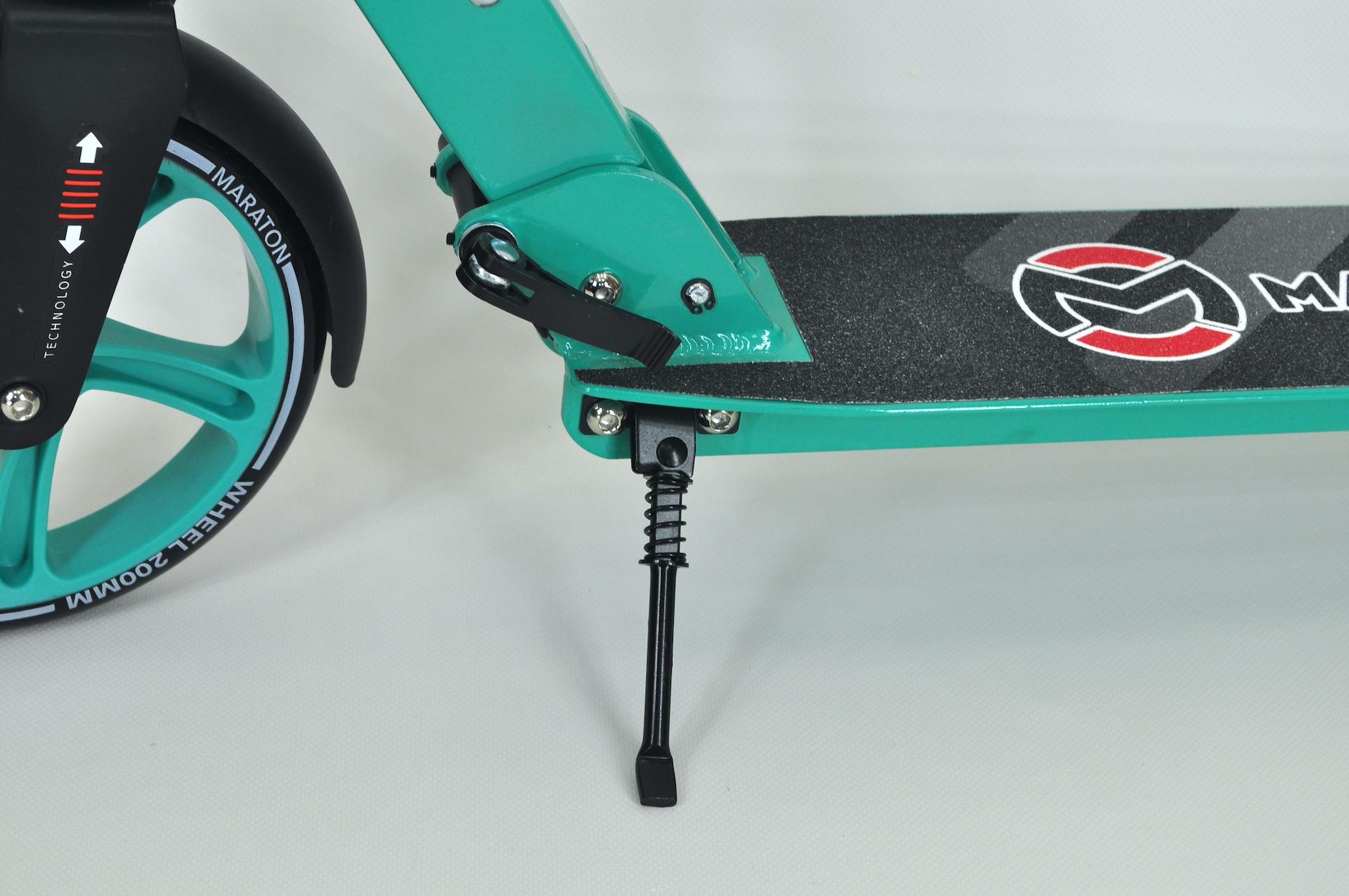 Самокат Maraton Comfort двоколісний з підногою і ременем Бірюзовий - фото 6 Самокат Maraton Comfort двоколісний з підногою і ременем Бірюзовий - фото 6