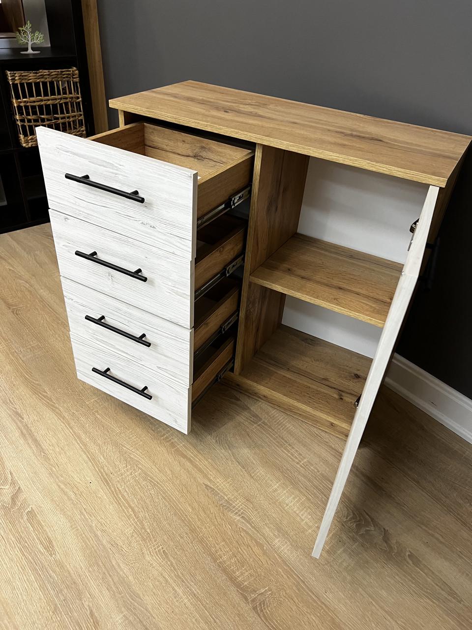 Комод Стандарт 4+1 800х792х350 мм Дуб Аппалачі/Аляска - фото 6 Комод Стандарт 4+1 800х792х350 мм Дуб Аппалачі/Аляска - фото 6