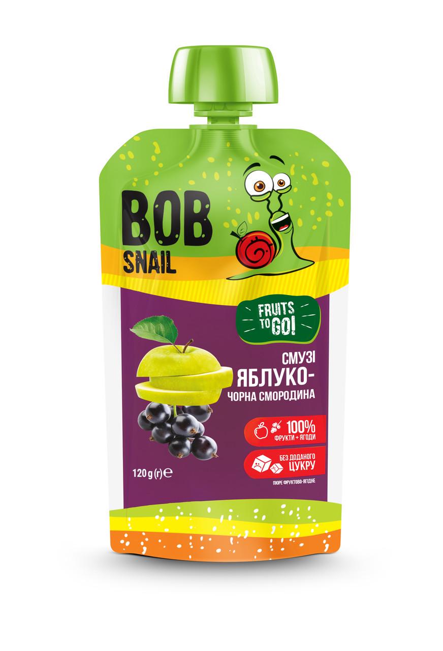 Пюре фруктово-ягідне Смузі Яблуко-чорна смородина Bob Snail пастеризоване 120 г (2302864572) Пюре фруктово-ягідне Смузі Яблуко-чорна смородина Bob Snail пастеризоване 120 г (2302864572)
