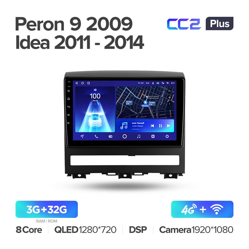 Автомагнітола штатна Teyes CC2 Plus для Fiat Peron 9 2009 Idea 2011-2014 Android (1645340352) - фото 2