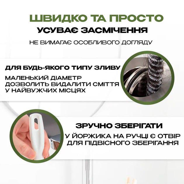 Комплект для прочистки труб BRS вантуз для унитаза/щетка гибкая (553459464) - фото 4