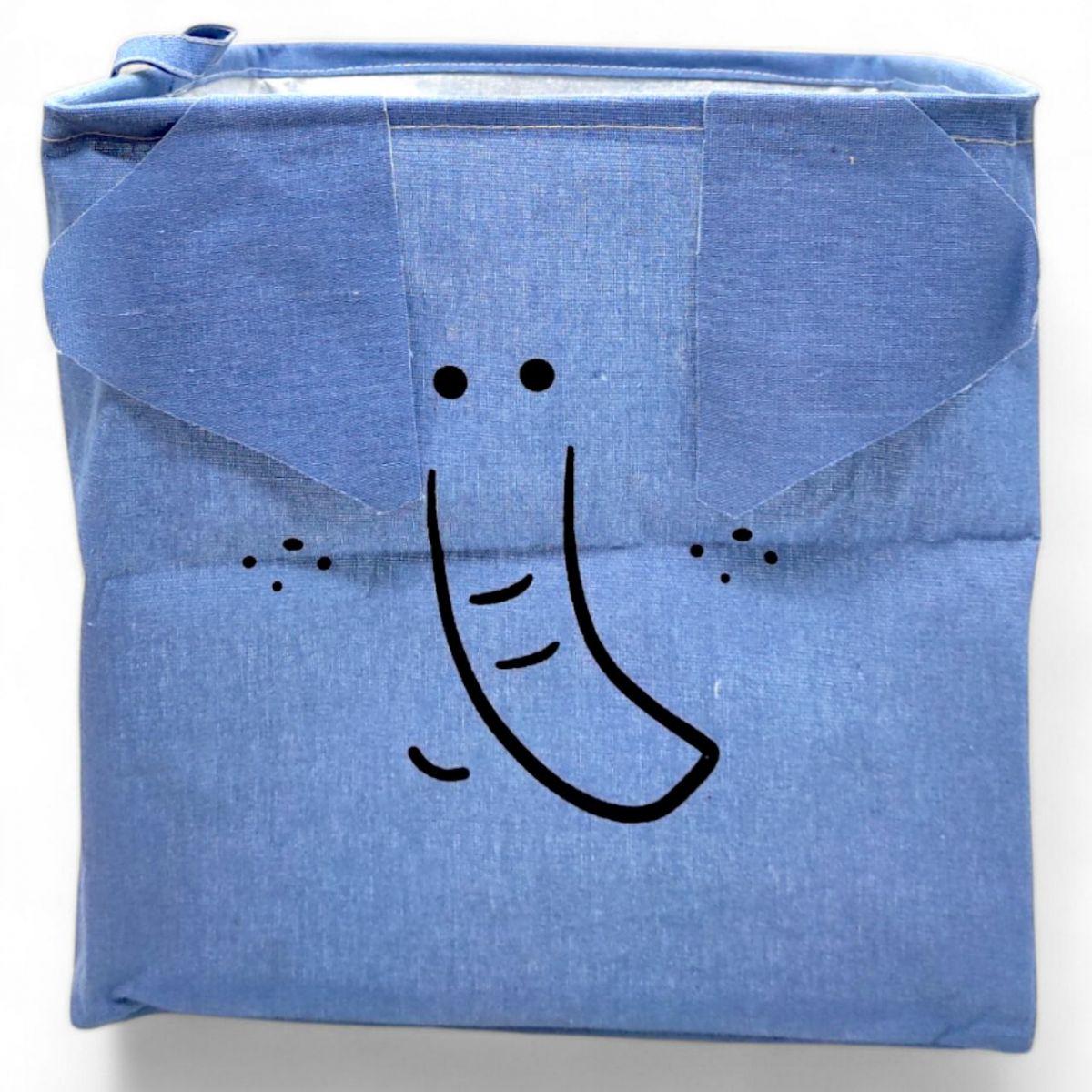 Корзина для игрушек тканевая Синий - фото 1