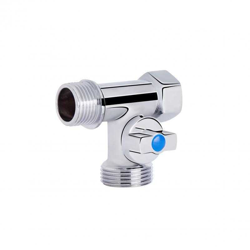 Кран приборный шаровый SD Plus 1/2x3/4x1/2" ЗЗВ (SD186W152015)