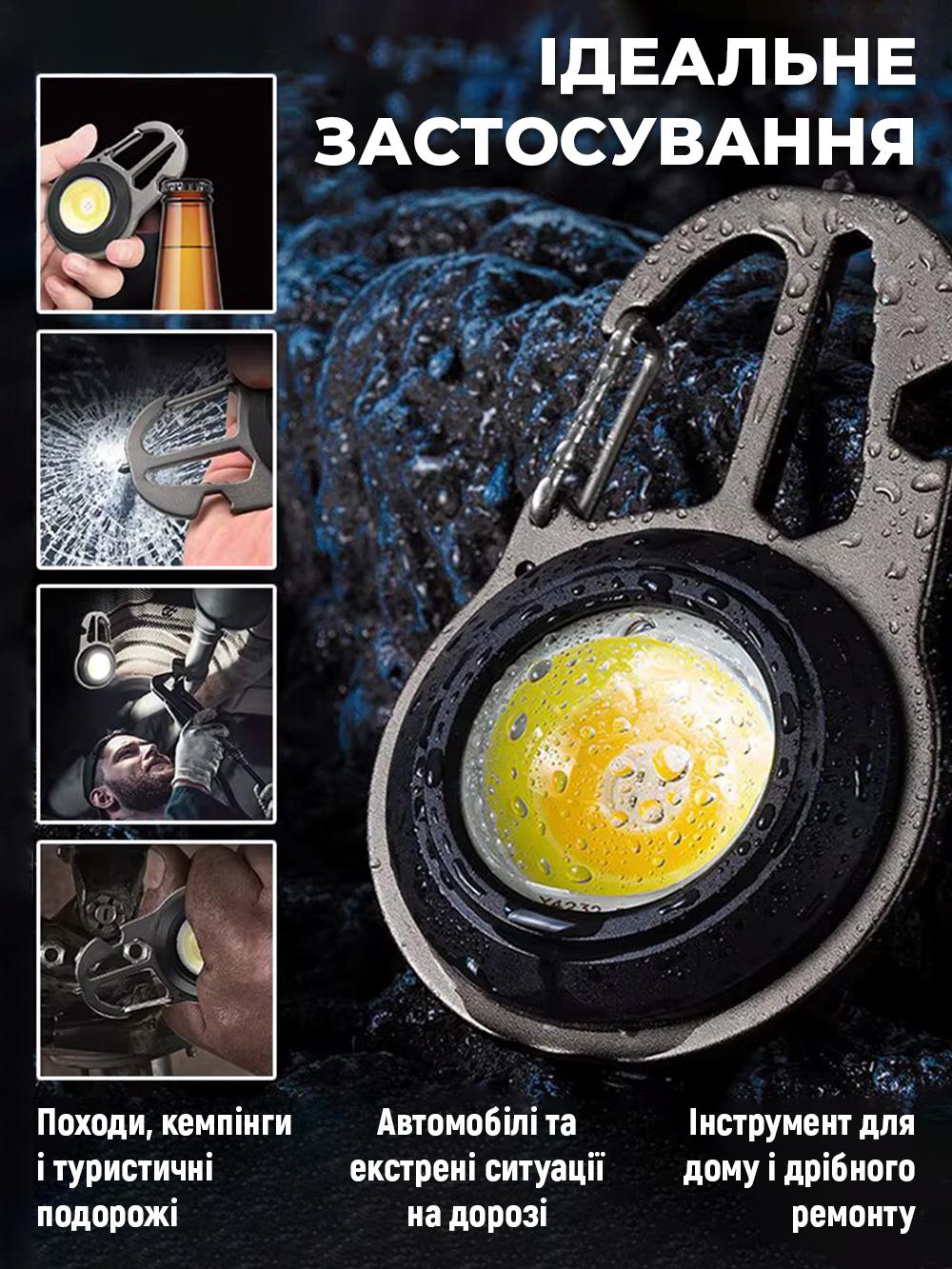 Фонарик-брелок Andowl Q-D910 карманный 19в1 отвертка/гаечный ключ 24 светодиода желтый белый красный свет 670 люменов (64c5c92c) - фото 8 Фонарик-брелок Andowl Q-D910 карманный 19в1 отвертка/гаечный ключ 24 светодиода желтый белый красный свет 670 люменов (64c5c92c) - фото 8